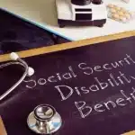 Social Security Disability Benefits are shown on a business photo using the text. SSDI for Lupus